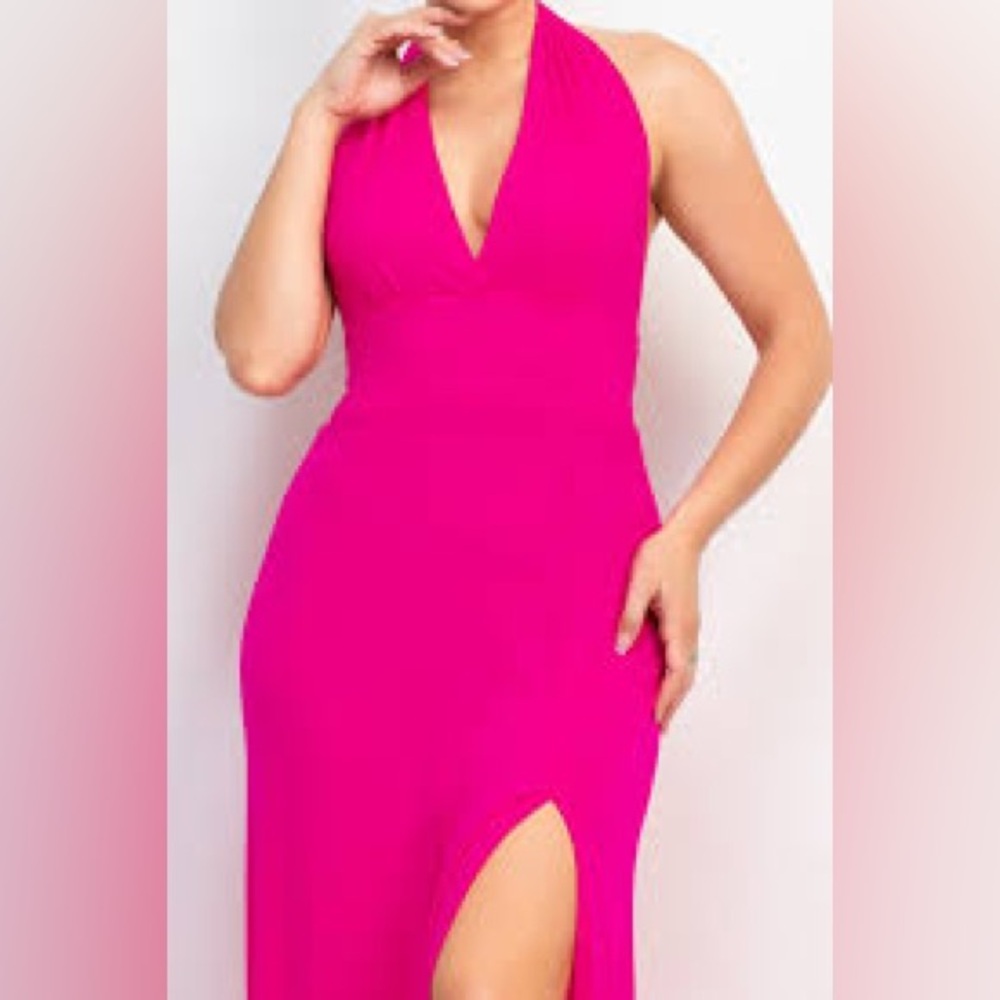 Haute Monde Halter Maxi Dress